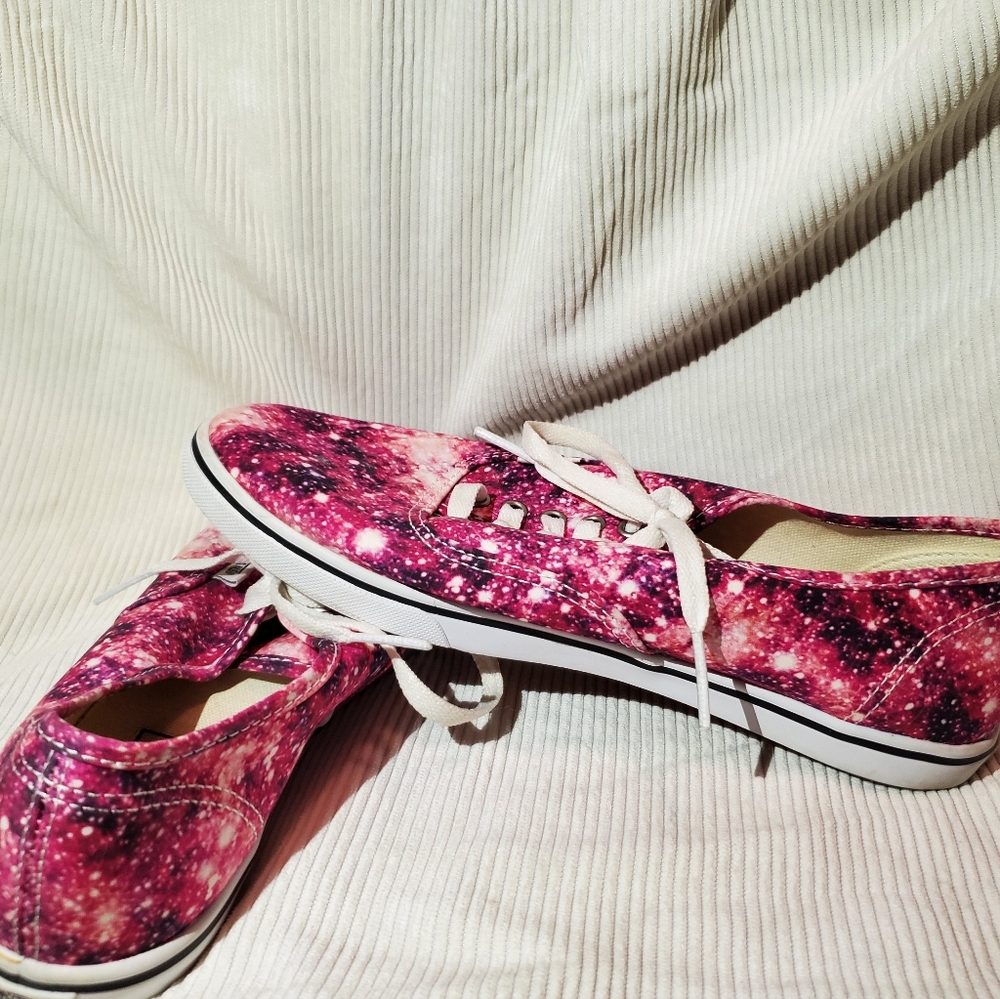Pink Space print Vans